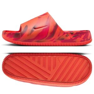 Nike Calm SE Marble Picante Red FV5637-600 Men's Water-Friendly Foam Slides